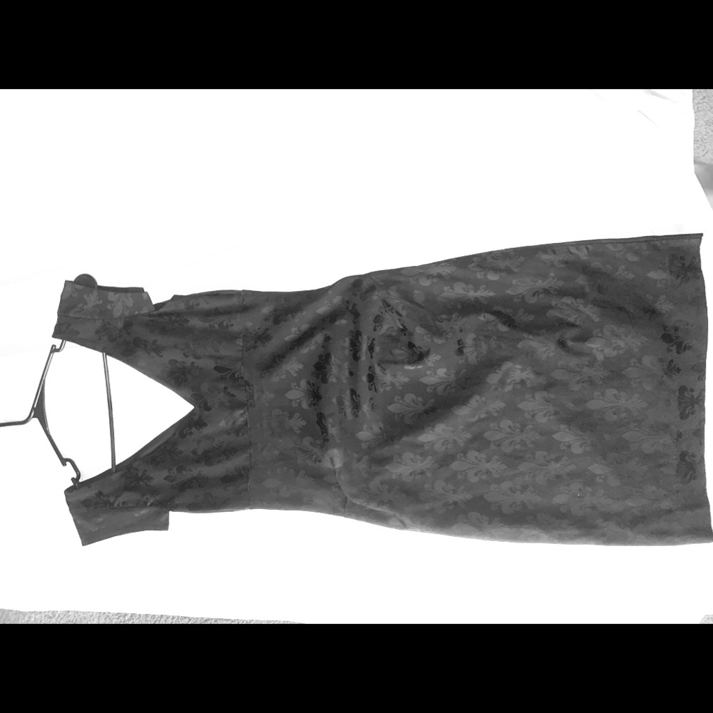 Nicole Miller Black Fleur de Liz Dress size 8 - Picture 9 of 9